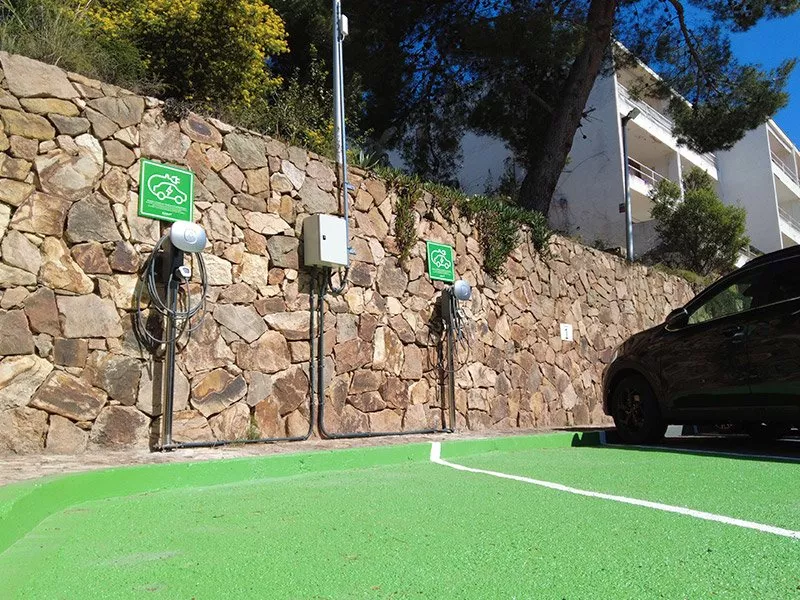 Charging stations for electric vehicles in Catalonia